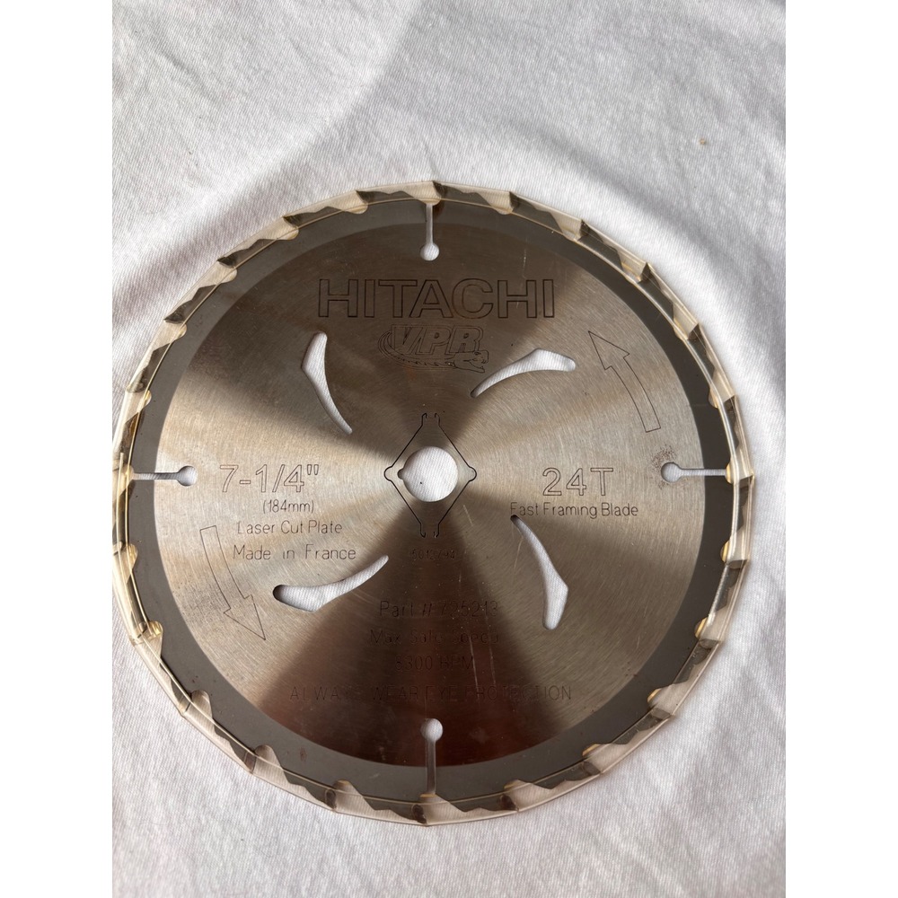 Hitachi VPR 7-1/4" lot of 4 24T Framing Circular Saw Blade 725213 Made in France